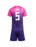 Německo Pascal Gross #5 Venkovní dres pro děti ME 2024 Krátký Rukáv (+ trenýrky)